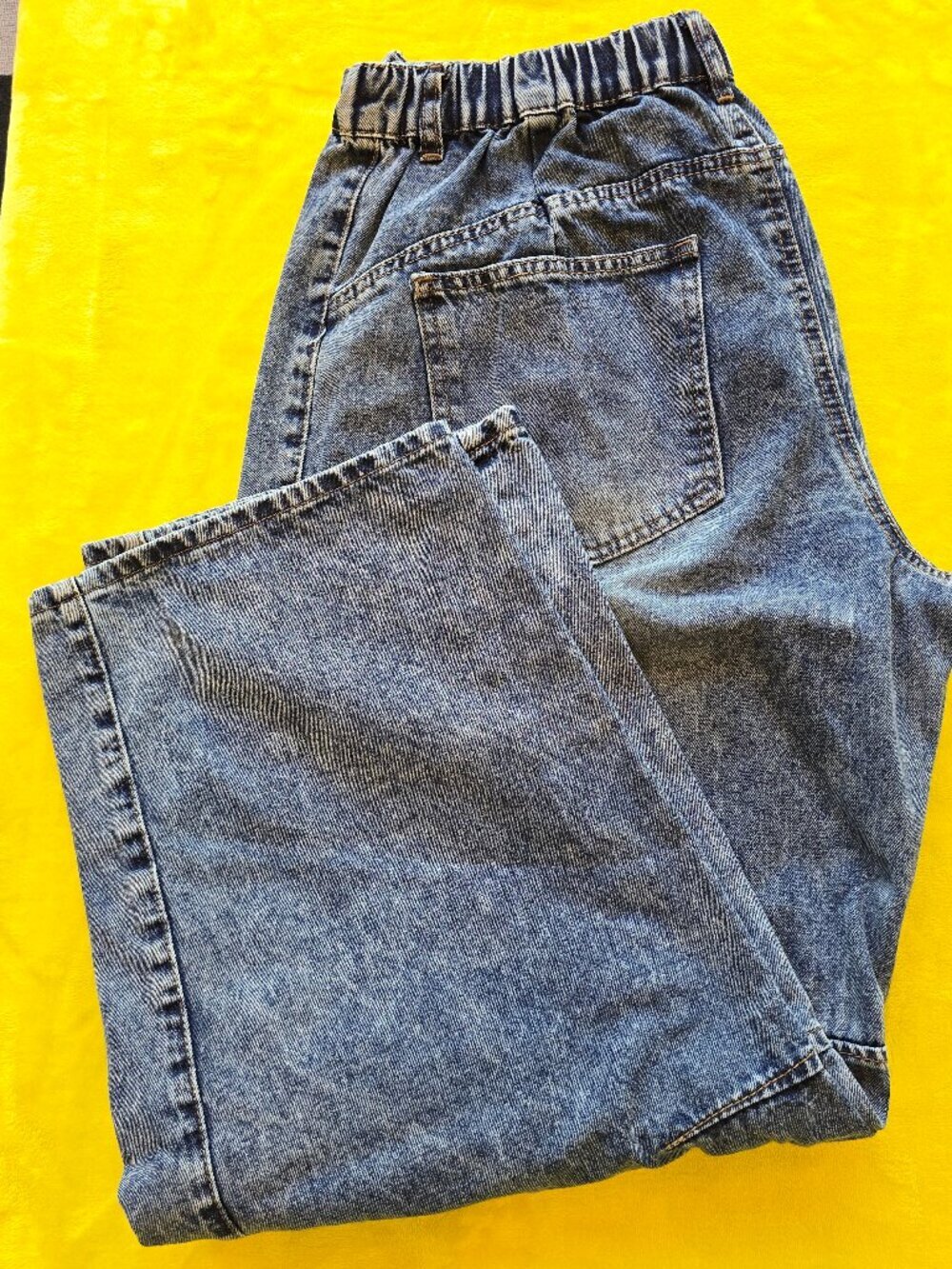 Wide leg barrel style denim 1 XL